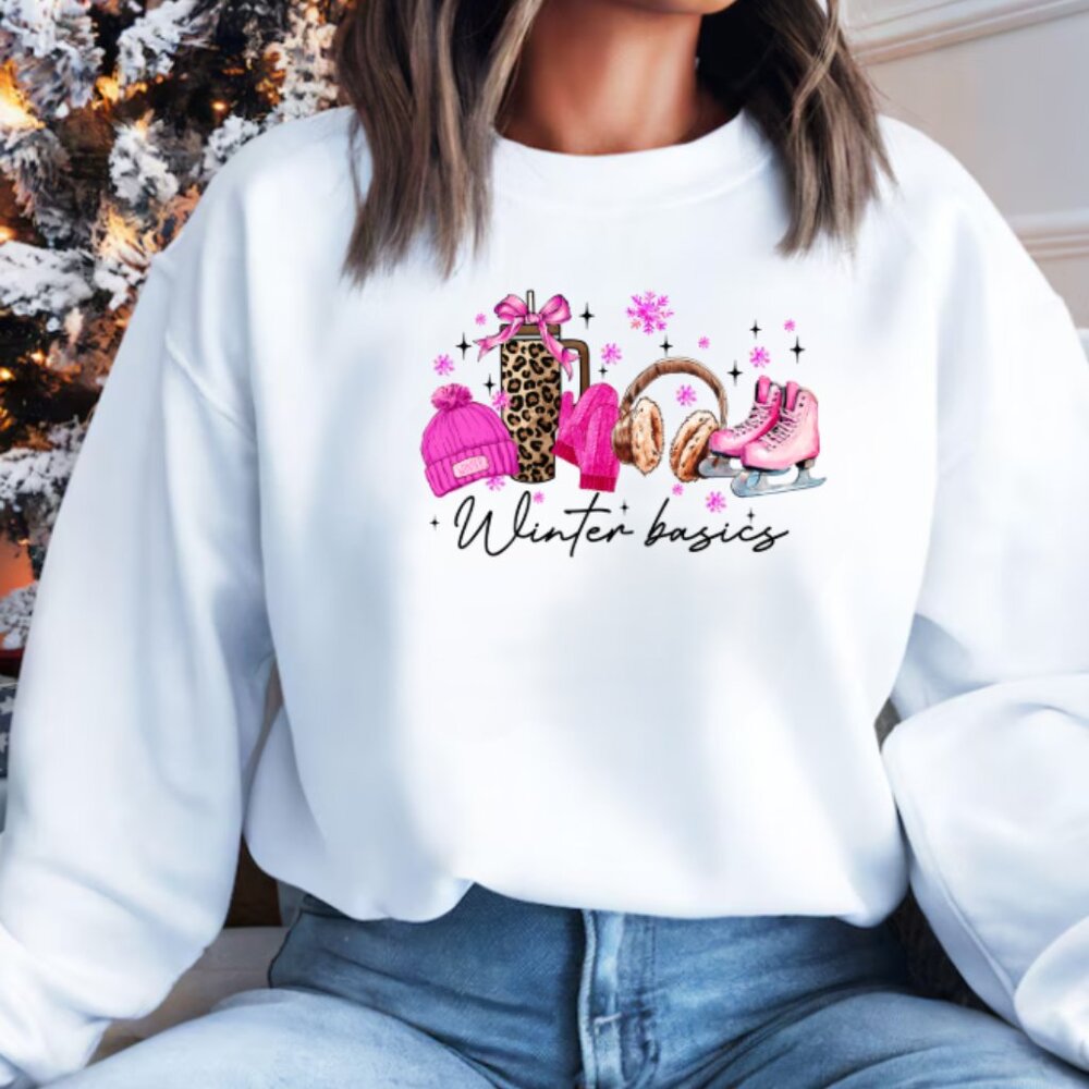 Winter Basics (Pink), Cozy Sweatshirt